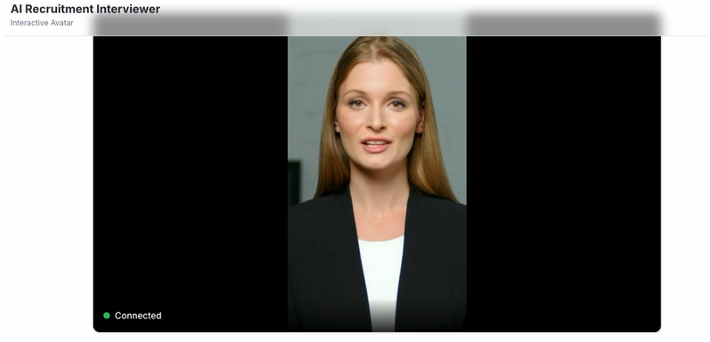 AI Avatar for pre-screening